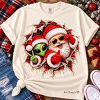 Santa & Alien Christmas Graphic Tee