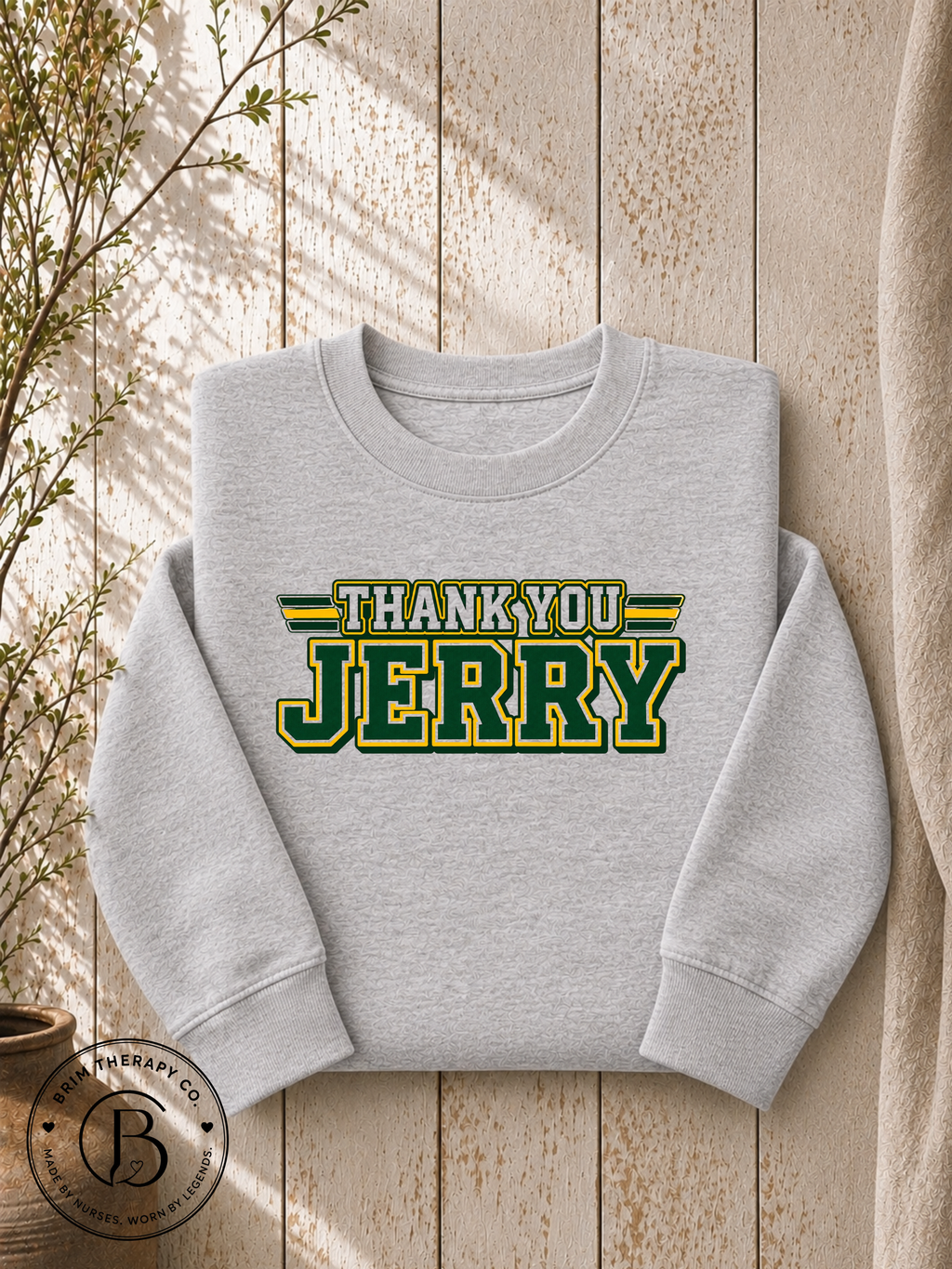 SPFB1242: Thank you, Jerry Packers Fan Graphic Tee