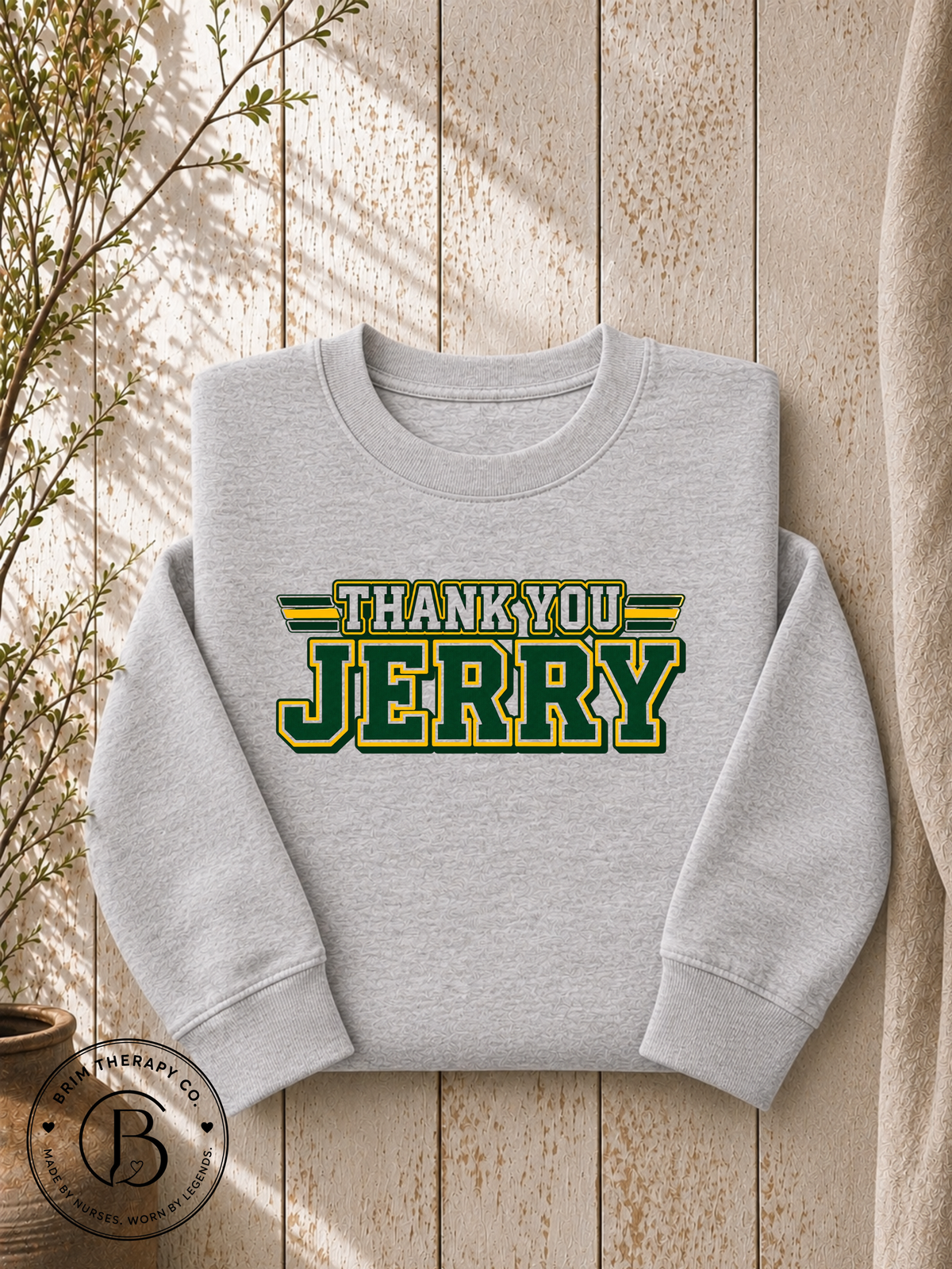 SPFB1242: Thank you, Jerry Packers Fan Graphic Tee