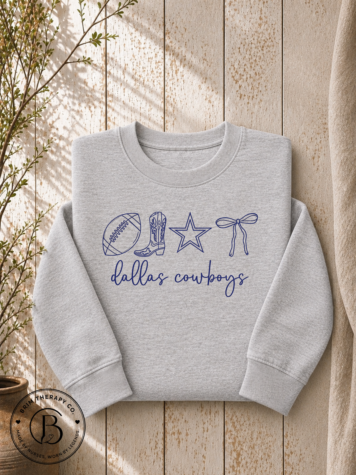 SPFB1115: Cowboys and Bows Dallas Game Day Tee