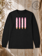 GELI1004: Pencils for Pink Breast Cancer Awareness Teacher Tee