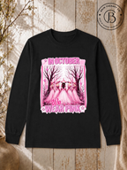 SEHL1319: In October We Wear Pink Witchy Breast Cancer Awareness Tee