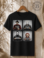 SEHL1019: Booked & Busted Horror Icons Tee