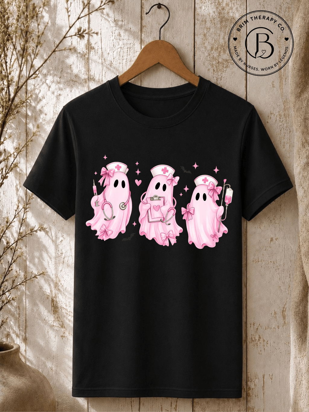 SEHL1007: Pretty Little Boo Crew Nurse Tee