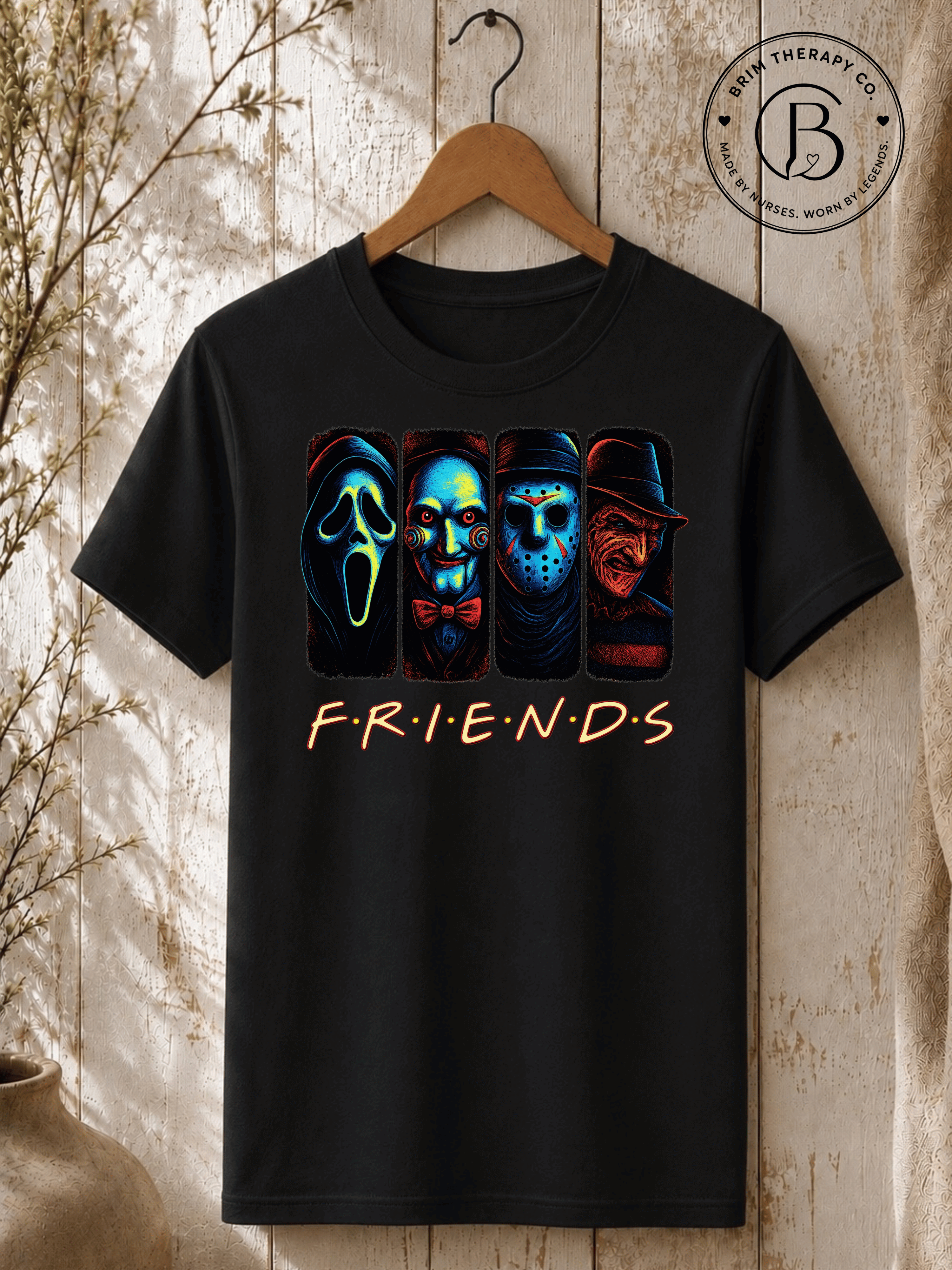 SEHL1038: The One Where They're All Killers Horror Friends Tee