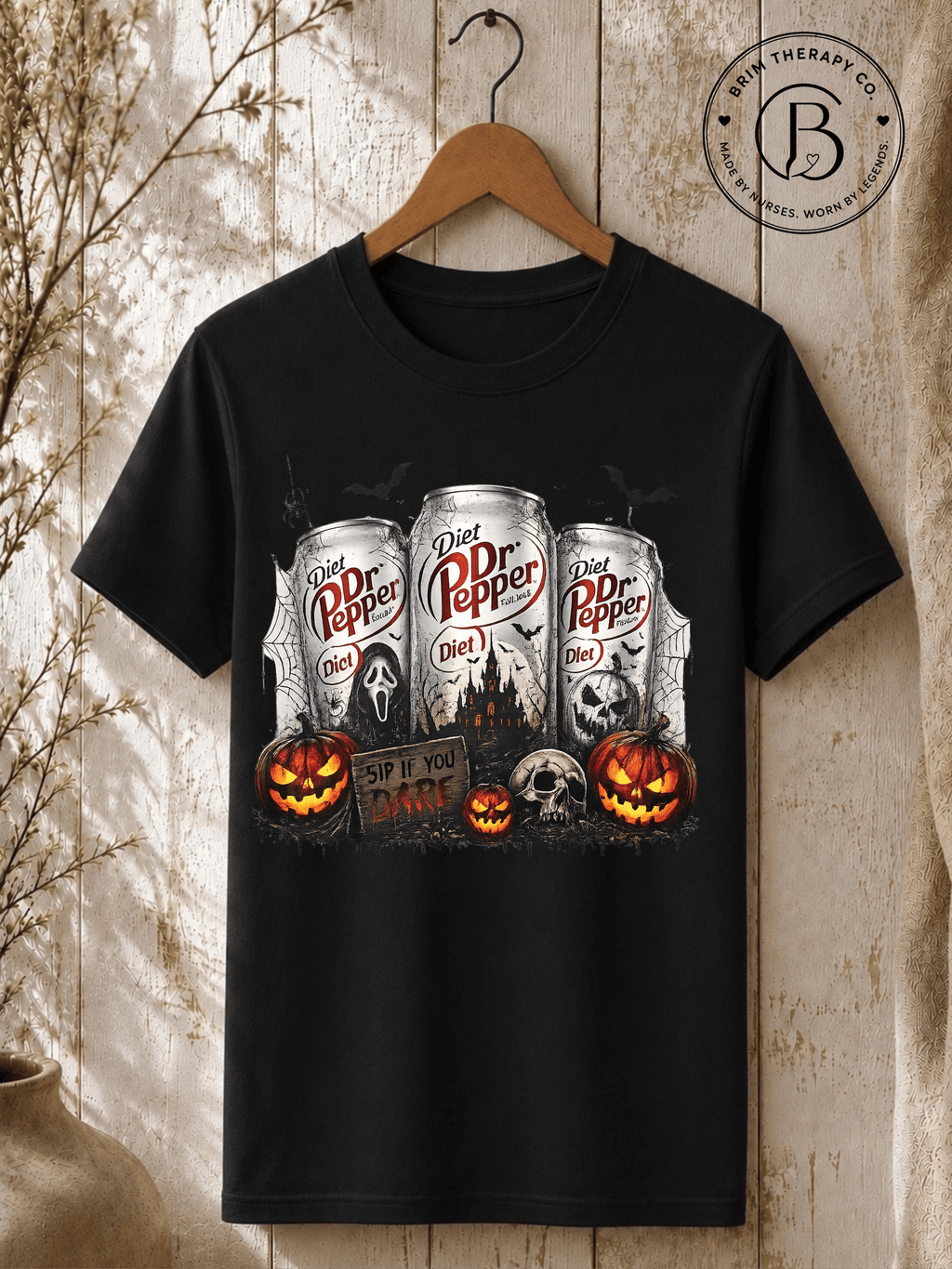 SEHL1032: Sip if you Dare Diet Dr Pepper Halloween Tee