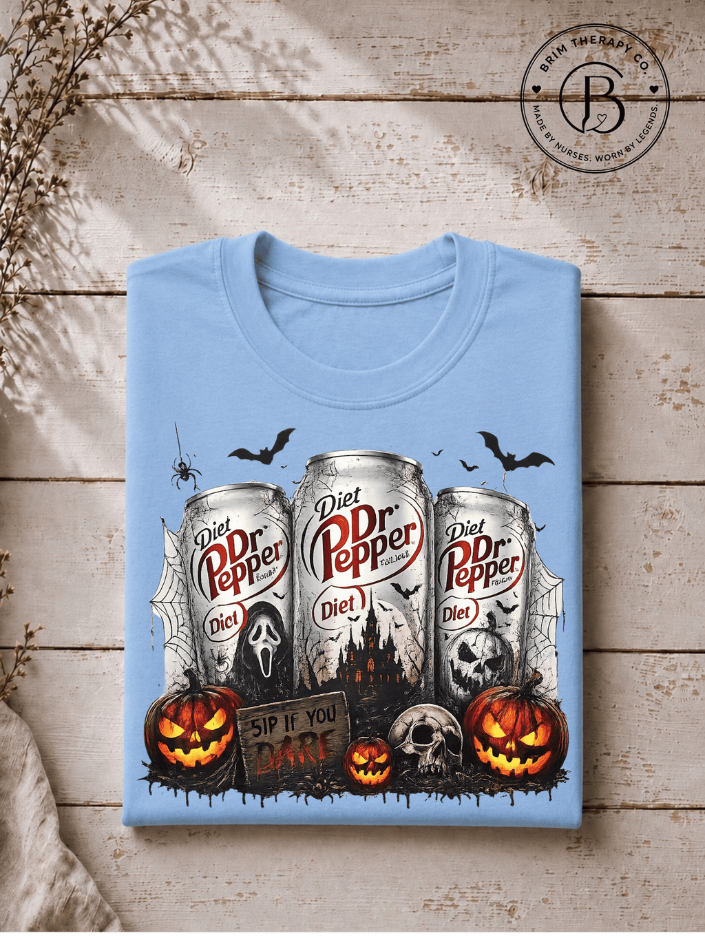 SEHL1032: Sip if you Dare Diet Dr Pepper Halloween Tee