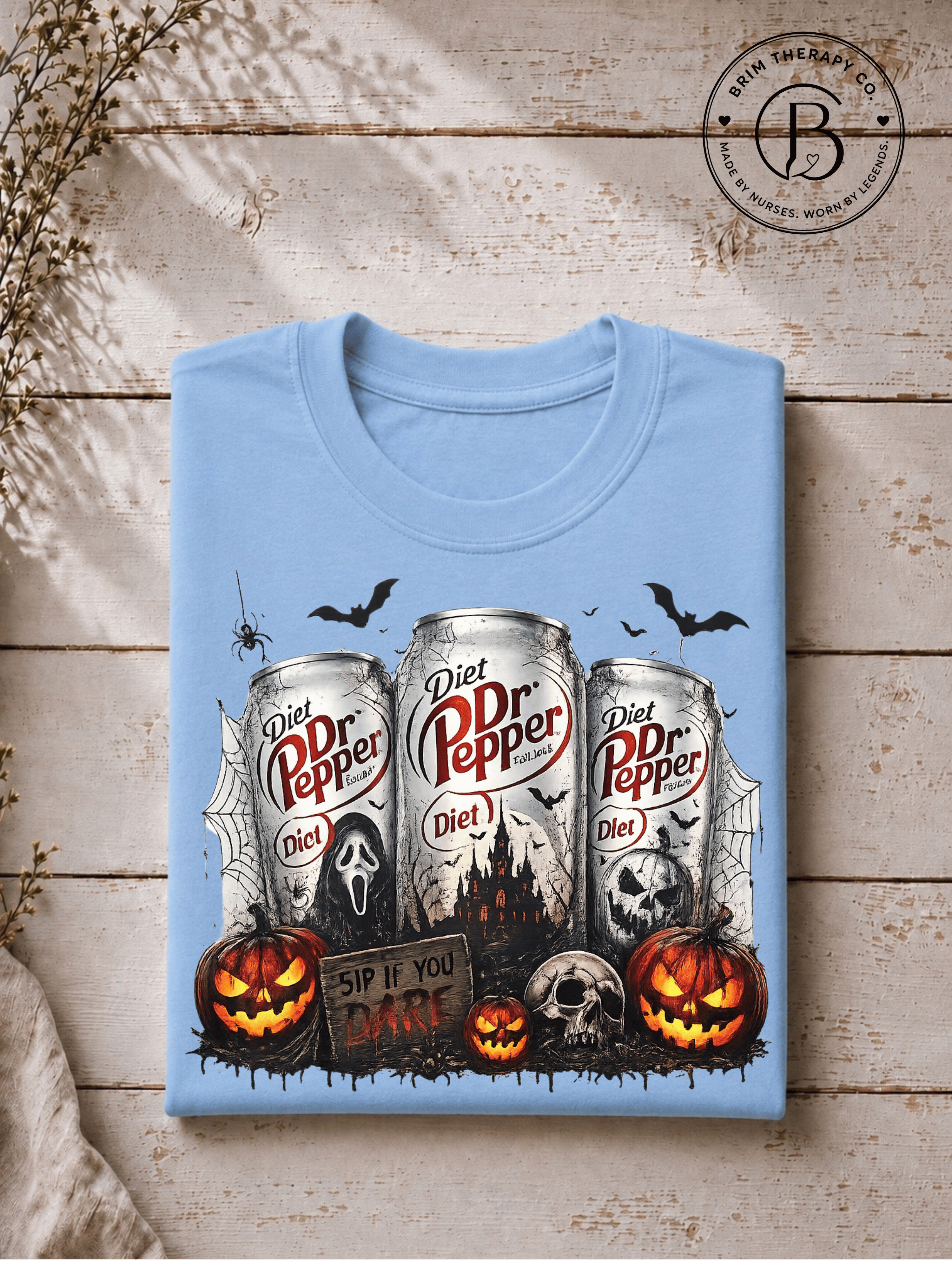 SEHL1032: Sip if you Dare Diet Dr Pepper Halloween Tee