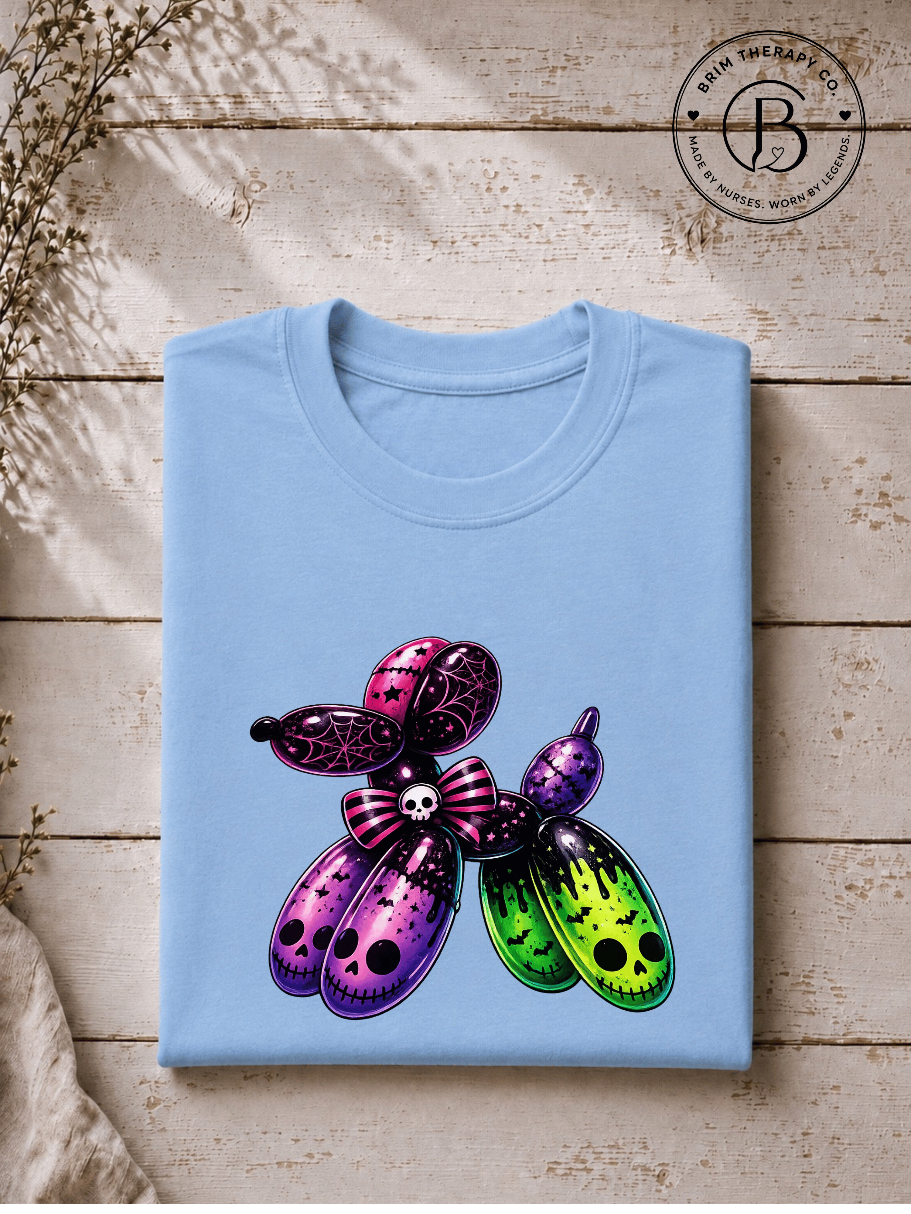 SEHL1037: Boo-tiful Balloon Dog Halloween Tee