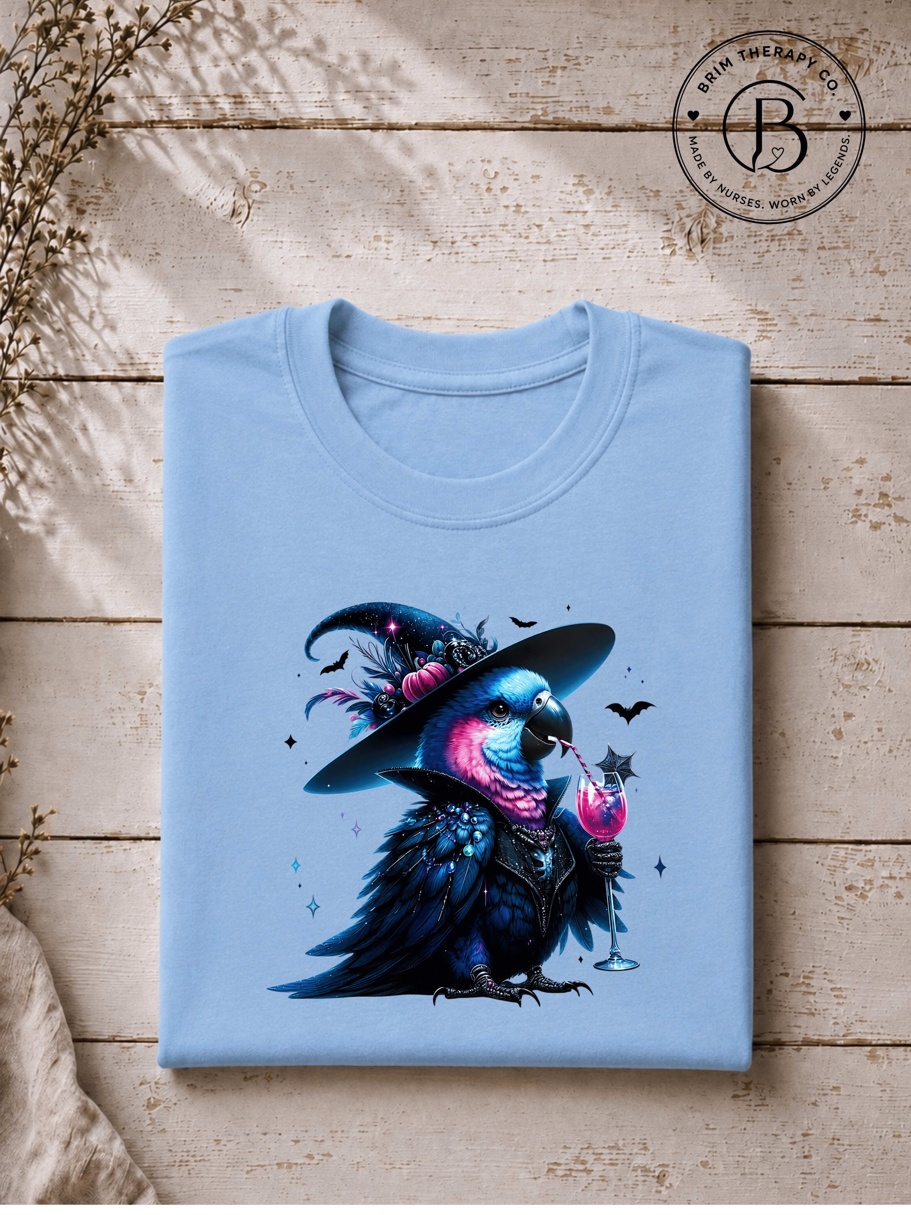 SEHL1034: Witch Better Have My Booze Halloween Parrot Tee