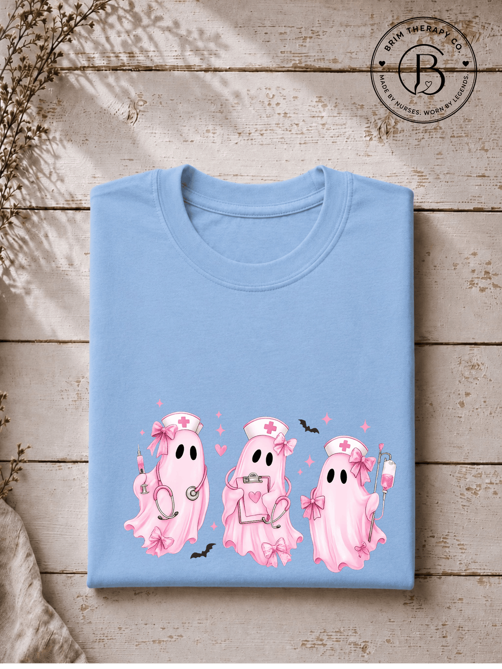 SEHL1007: Pretty Little Boo Crew Nurse Tee