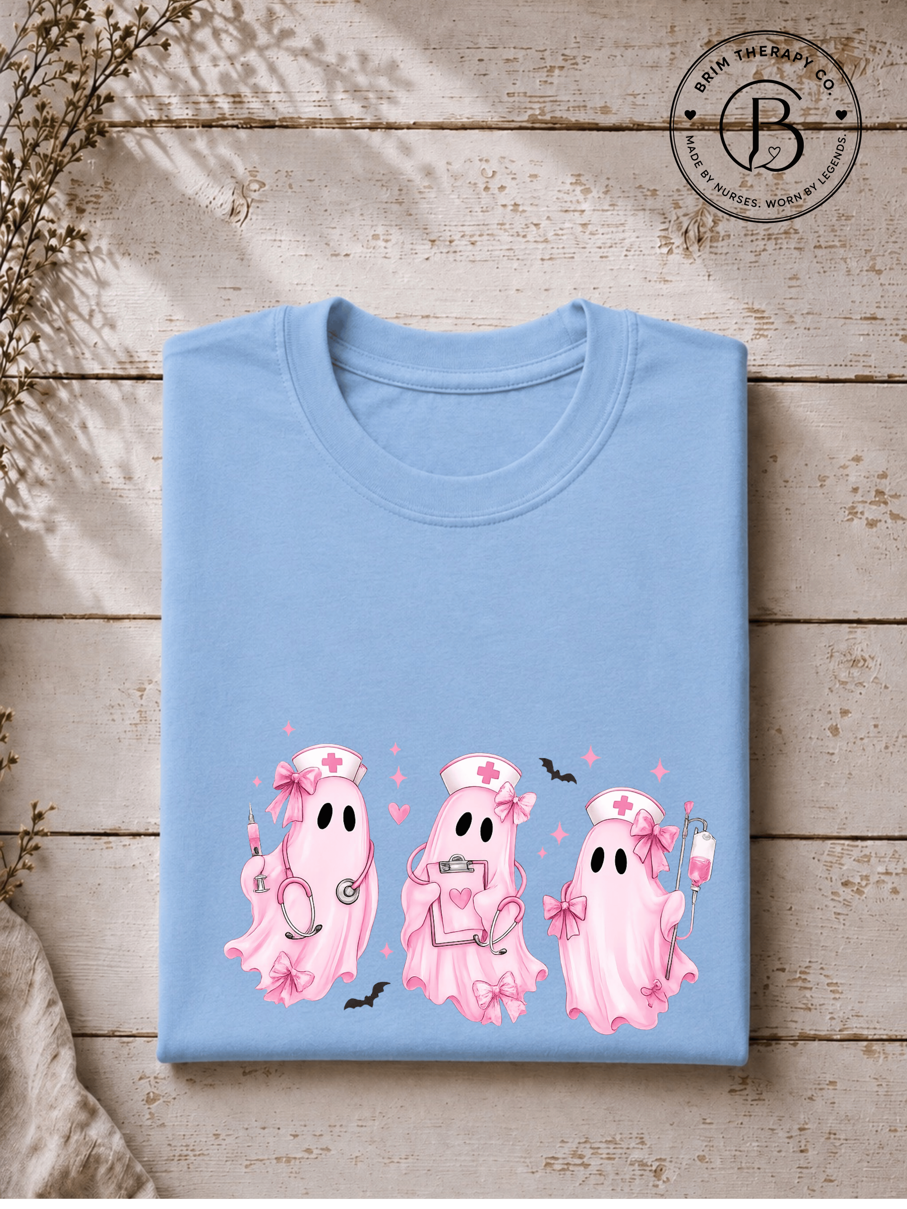 SEHL1007: Pretty Little Boo Crew Nurse Tee