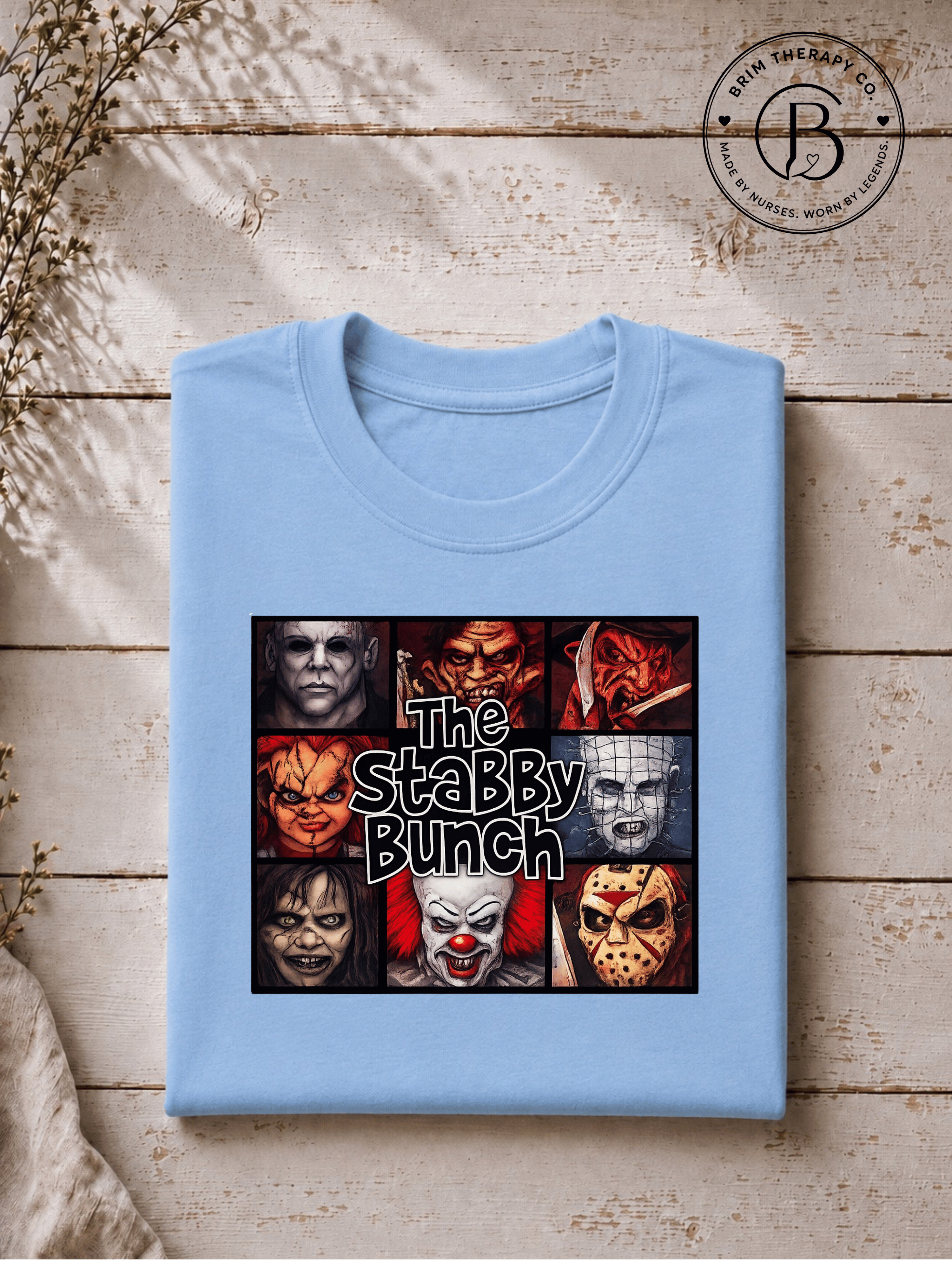 SEHL1029: The Stabby Bunch Horror Movie Halloween Tee