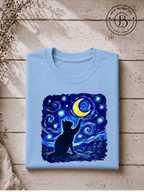 SEHL1010: Starry Night Cat Tee