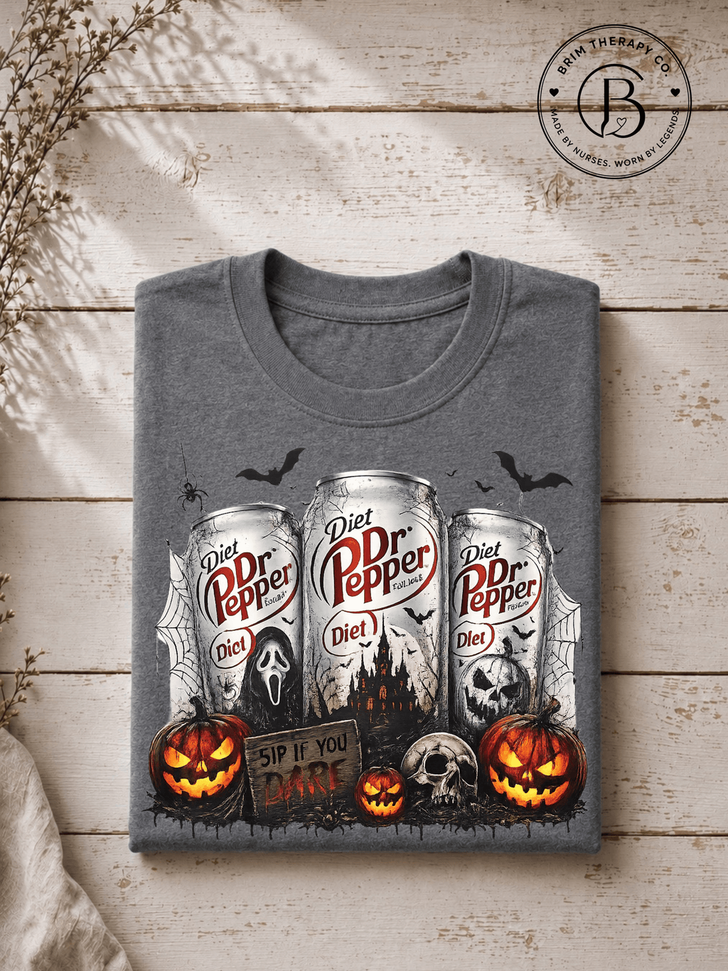 SEHL1032: Sip if you Dare Diet Dr Pepper Halloween Tee