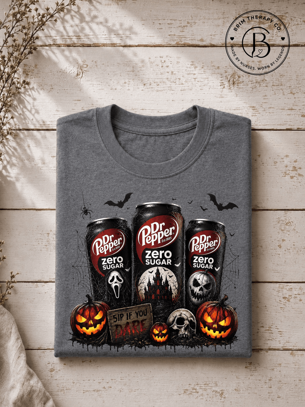 SEHL1031: Sip if you dare Dr. Pepper Zero Halloween Tee