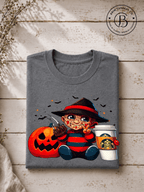 SEHL1039: Nightmare Fuel & Coffee Freddy Halloween Tee