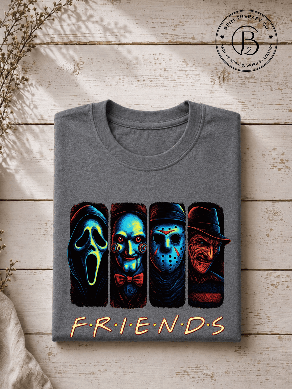 SEHL1038: The One Where They're All Killers Horror Friends Tee