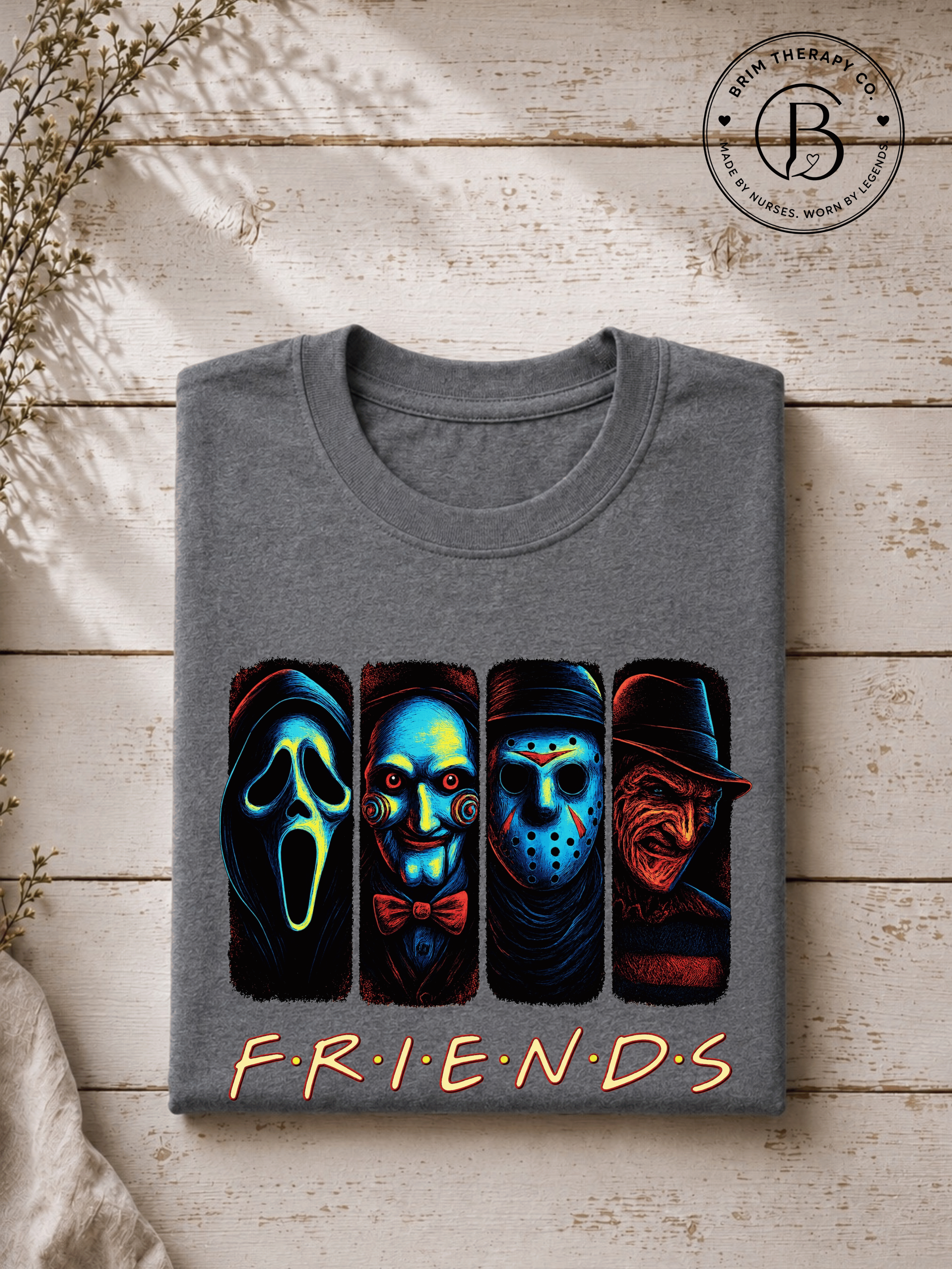 SEHL1038: The One Where They're All Killers Horror Friends Tee