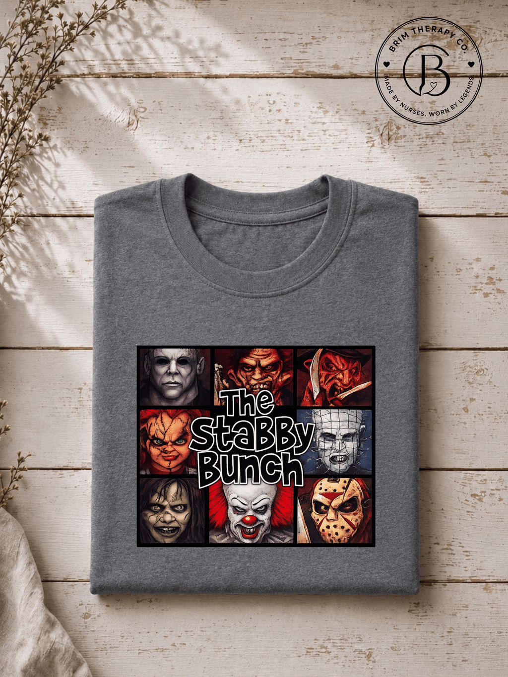 SEHL1029: The Stabby Bunch Horror Movie Halloween Tee