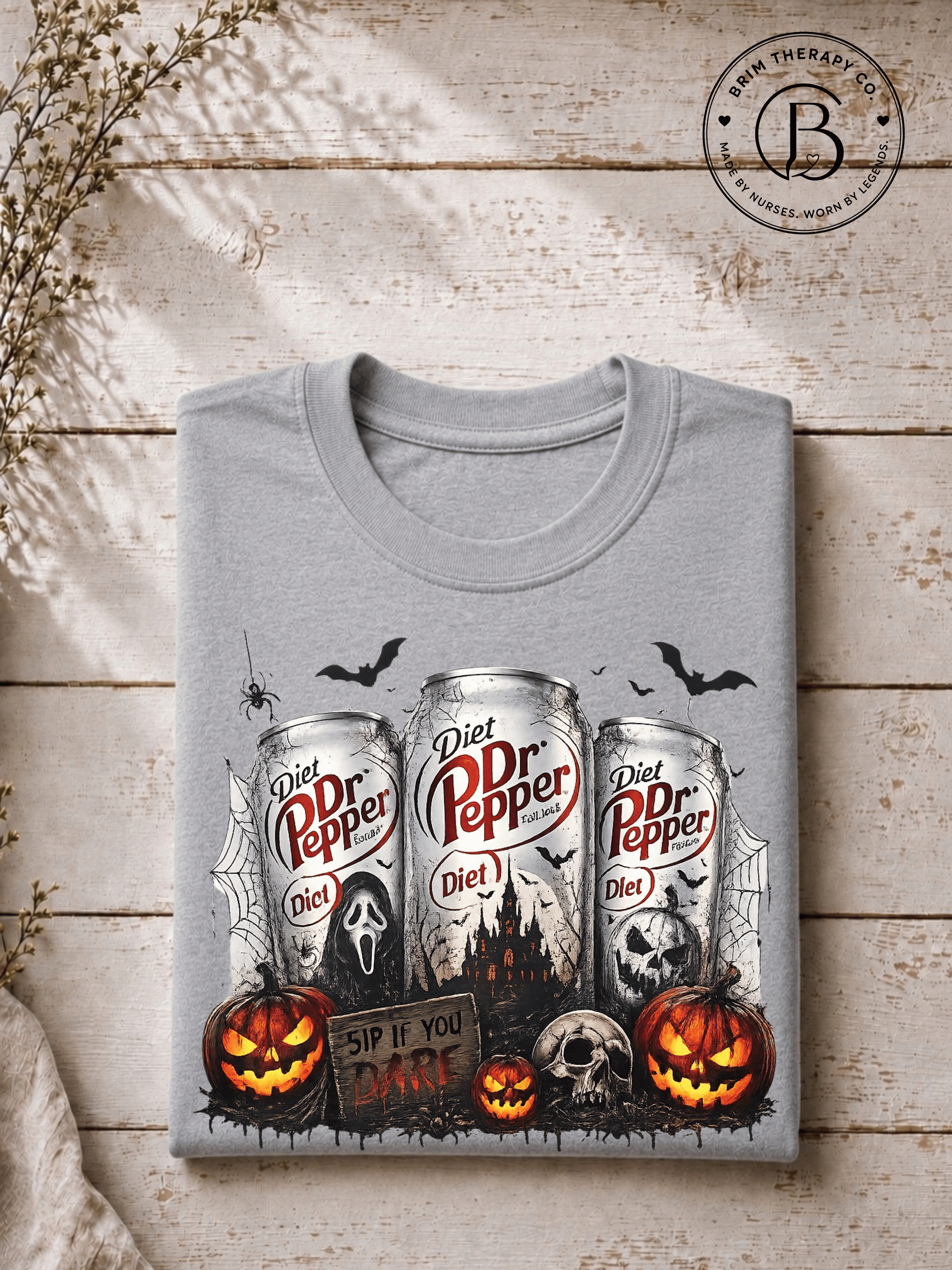 SEHL1032: Sip if you Dare Diet Dr Pepper Halloween Tee