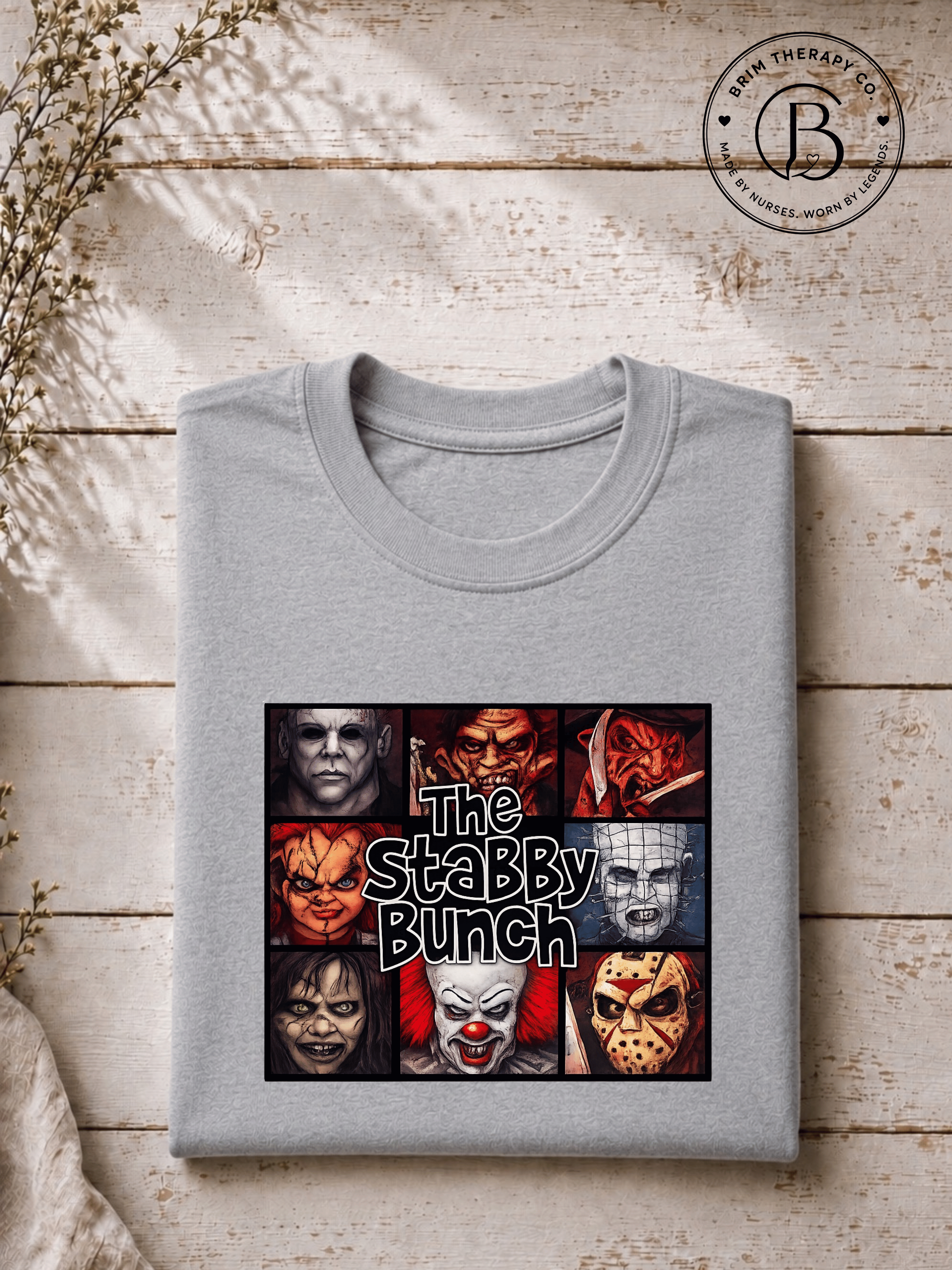 SEHL1029: The Stabby Bunch Horror Movie Halloween Tee