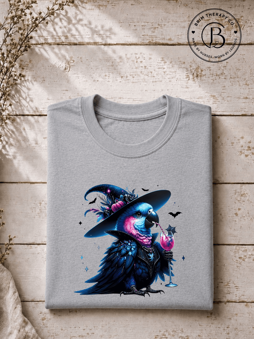 SEHL1034: Witch Better Have My Booze Halloween Parrot Tee