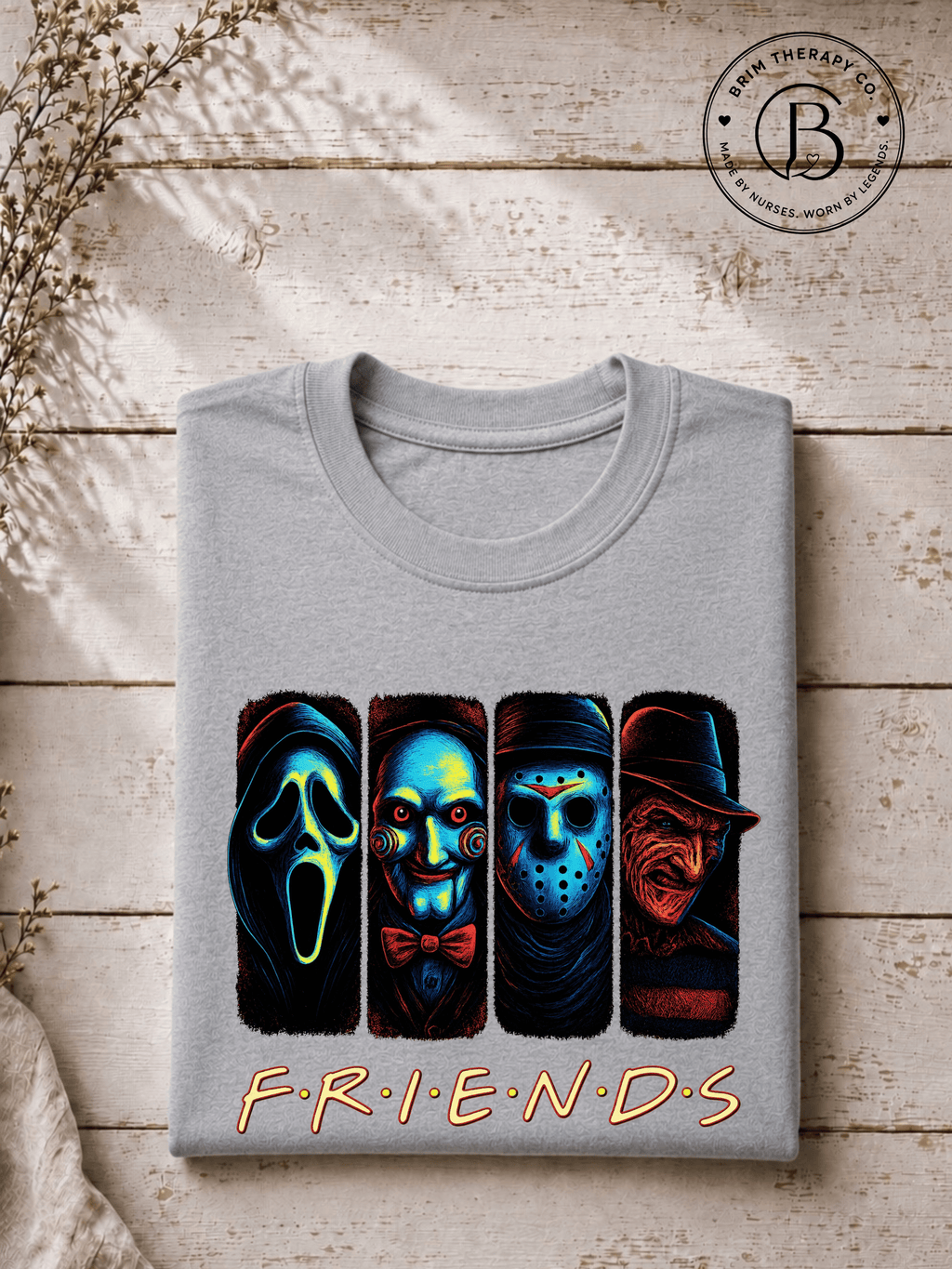 SEHL1038: The One Where They're All Killers Horror Friends Tee