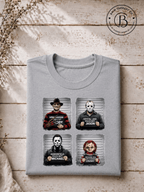 SEHL1019: Booked & Busted Horror Icons Tee