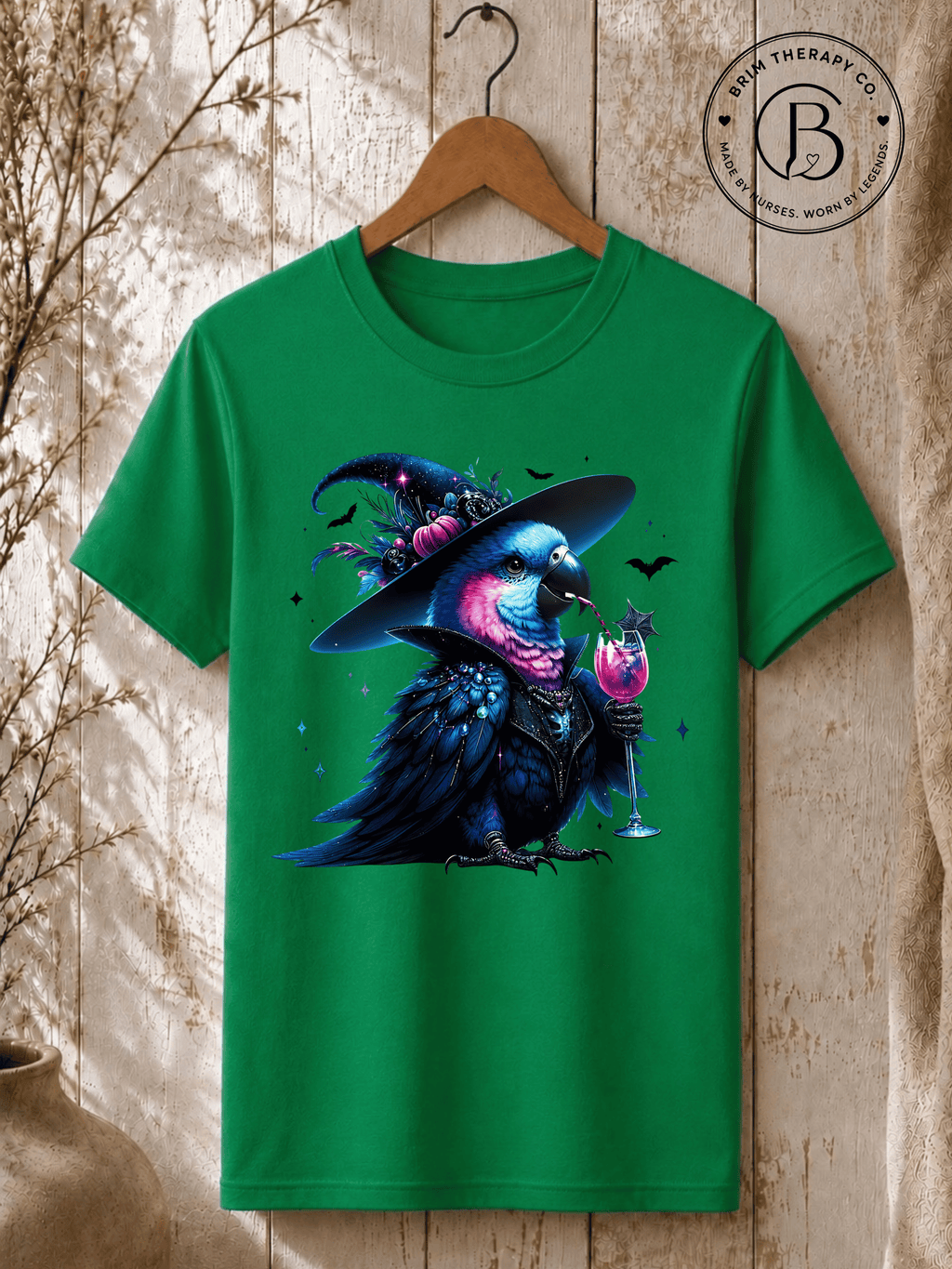 SEHL1034: Witch Better Have My Booze Halloween Parrot Tee