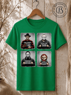 SEHL1019: Booked & Busted Horror Icons Tee