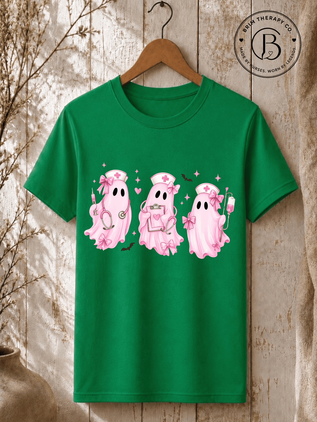 SEHL1007: Pretty Little Boo Crew Nurse Tee