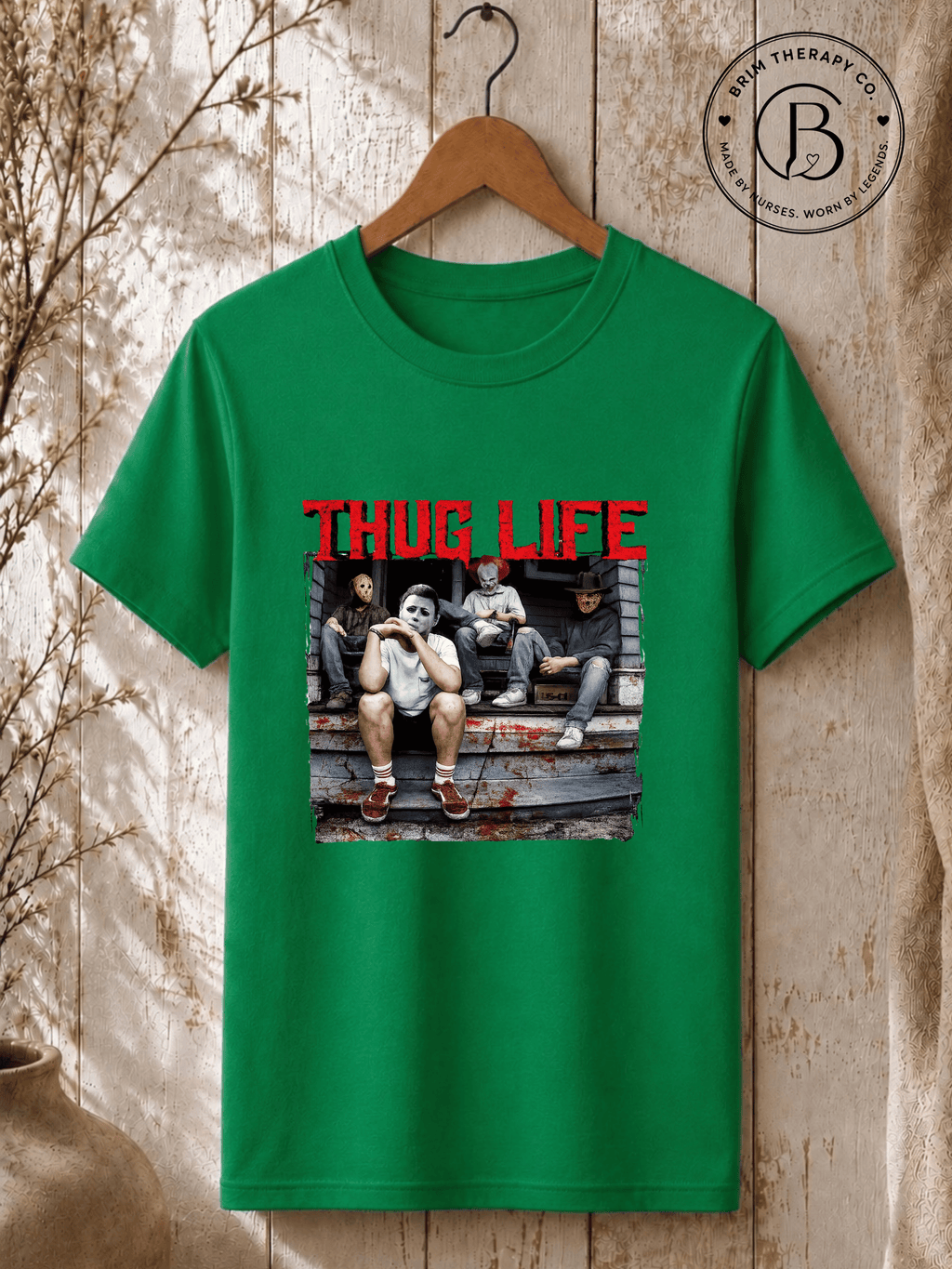 SEHL1036: Thug Life Horror Icons Halloween Tee
