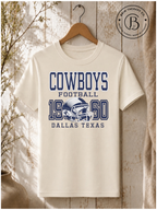 SPFB1028: Dallas Cowboys 1960 Vintage Football Tee