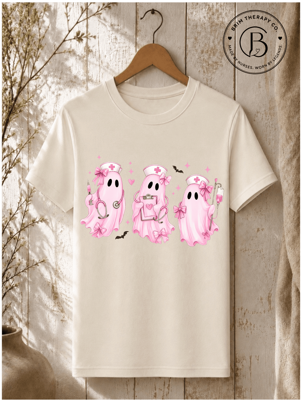 SEHL1007: Pretty Little Boo Crew Nurse Tee