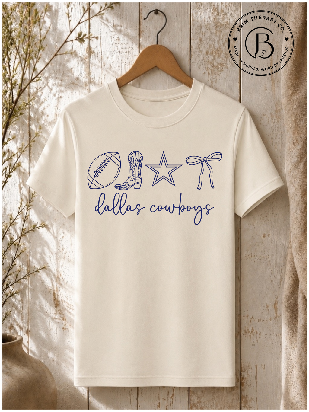 SPFB1115: Cowboys and Bows Dallas Game Day Tee