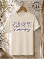 SPFB1115: Cowboys and Bows Dallas Game Day Tee