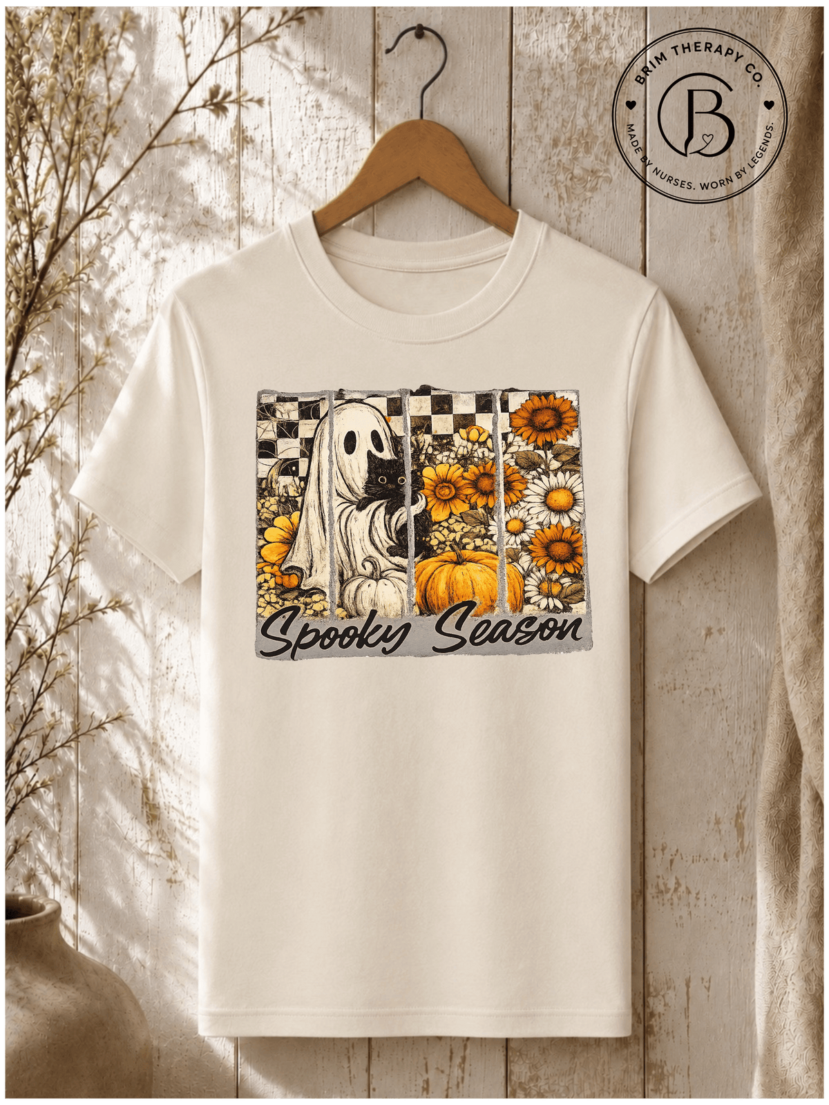 SEHL1062: Spooky Season & Sunflowers Graphic Tee