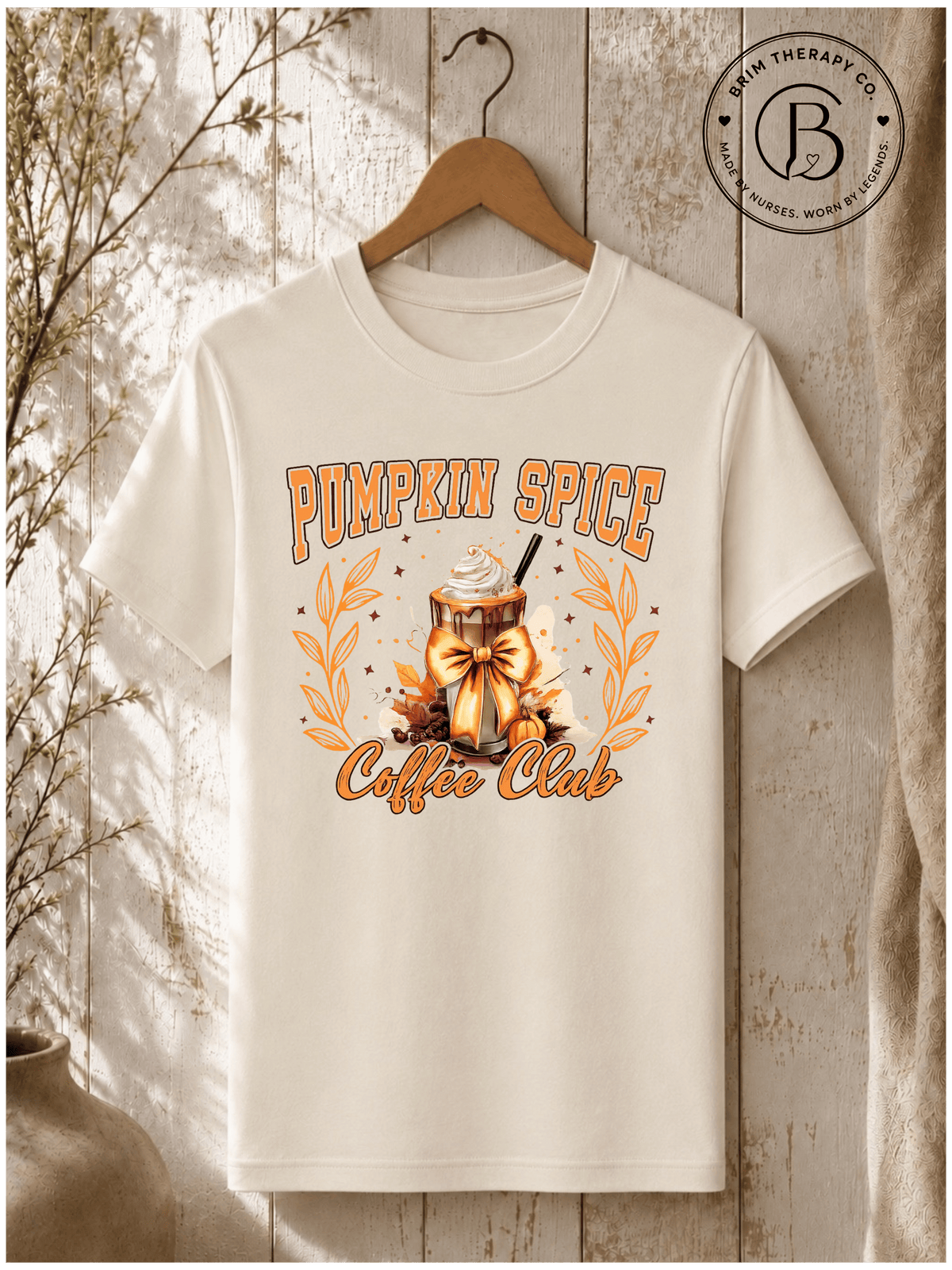 SEHL1098: Pumpkin Spice Coffee Club Graphic Tee