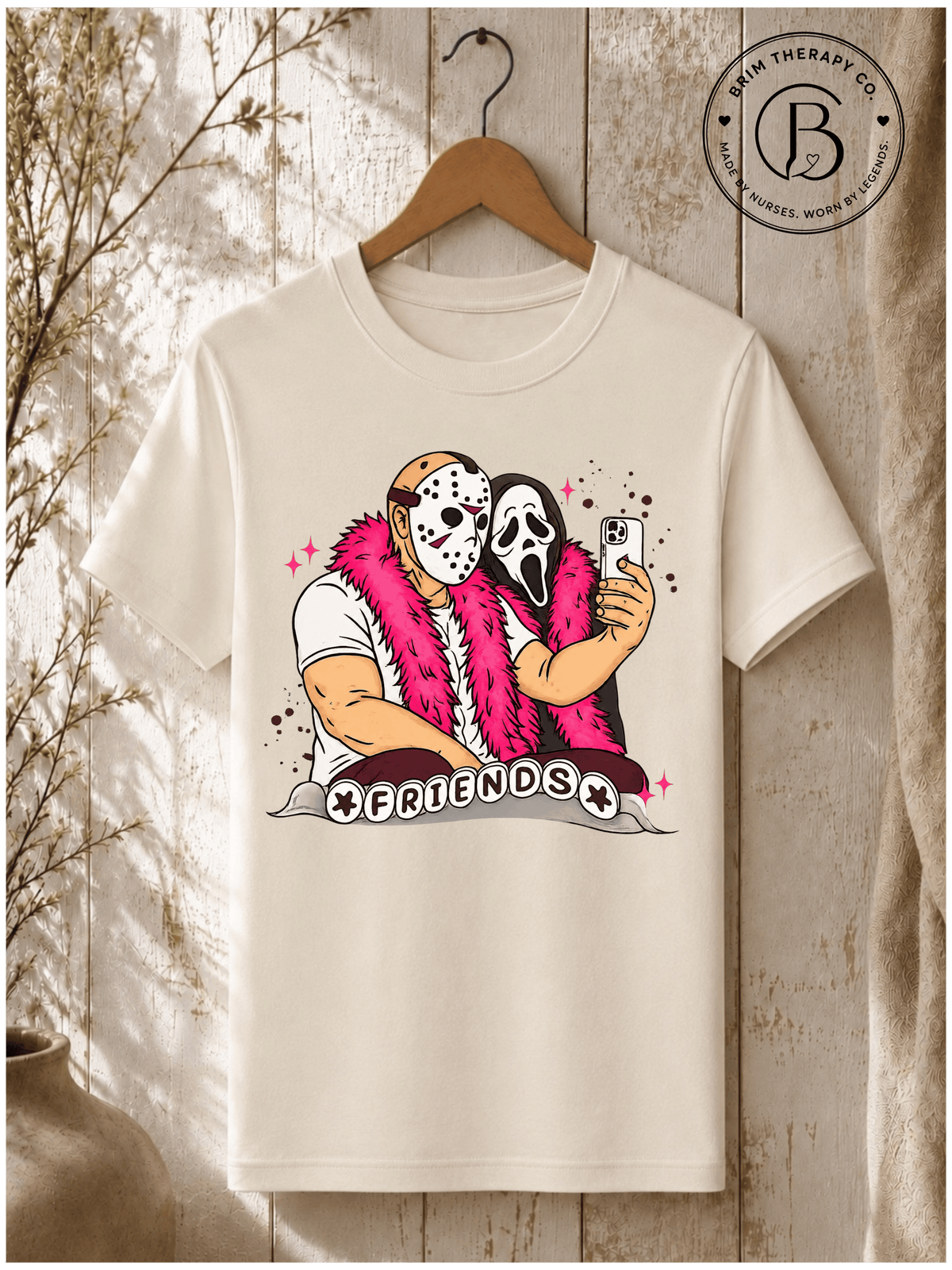 SEHL1077: Killer Besties Friendship Halloween Graphic Tee
