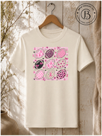SPFB1096: Friday Night Fight Breast Cancer Awareness Football Tee