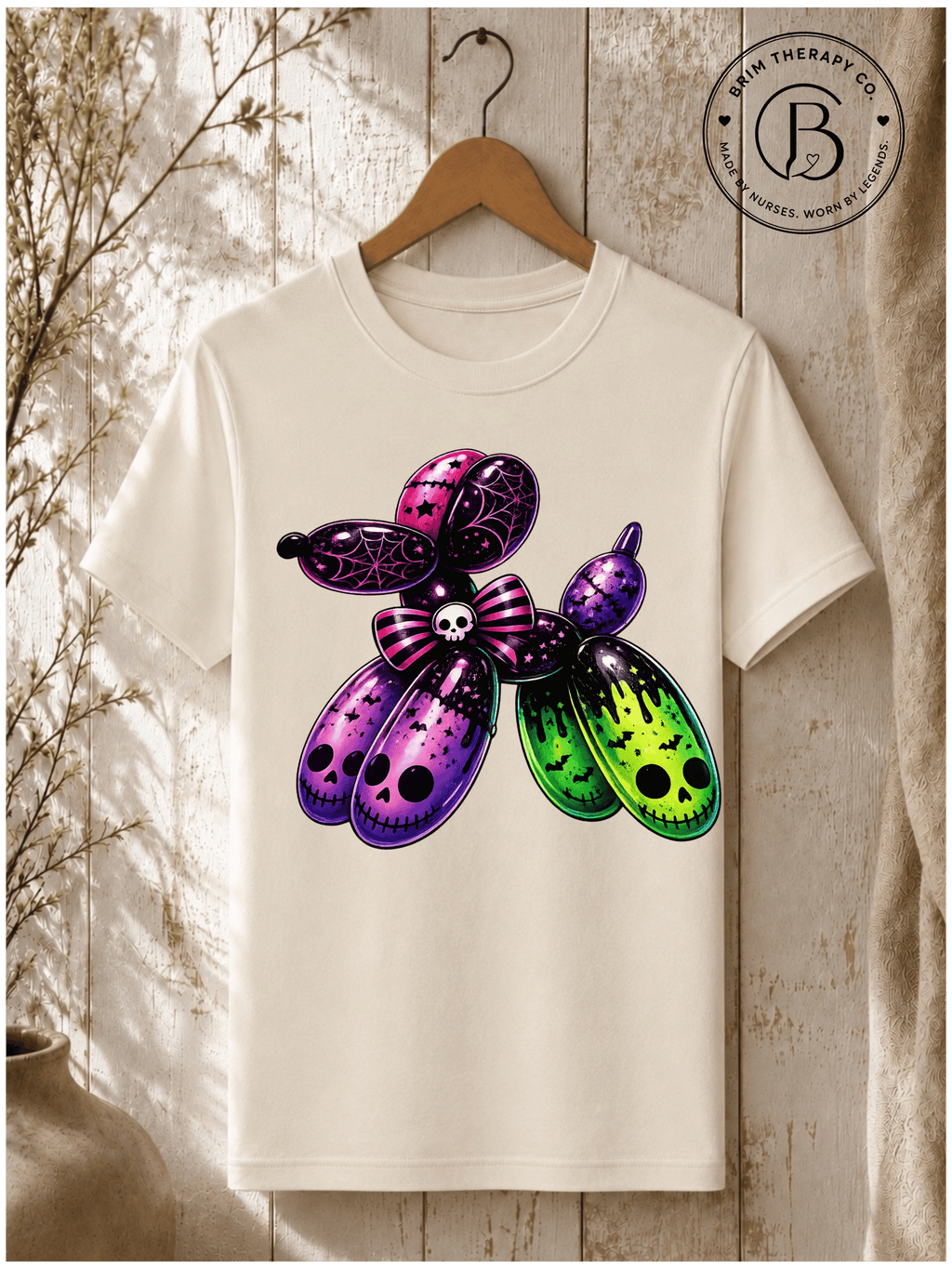 SEHL1037: Boo-tiful Balloon Dog Halloween Tee