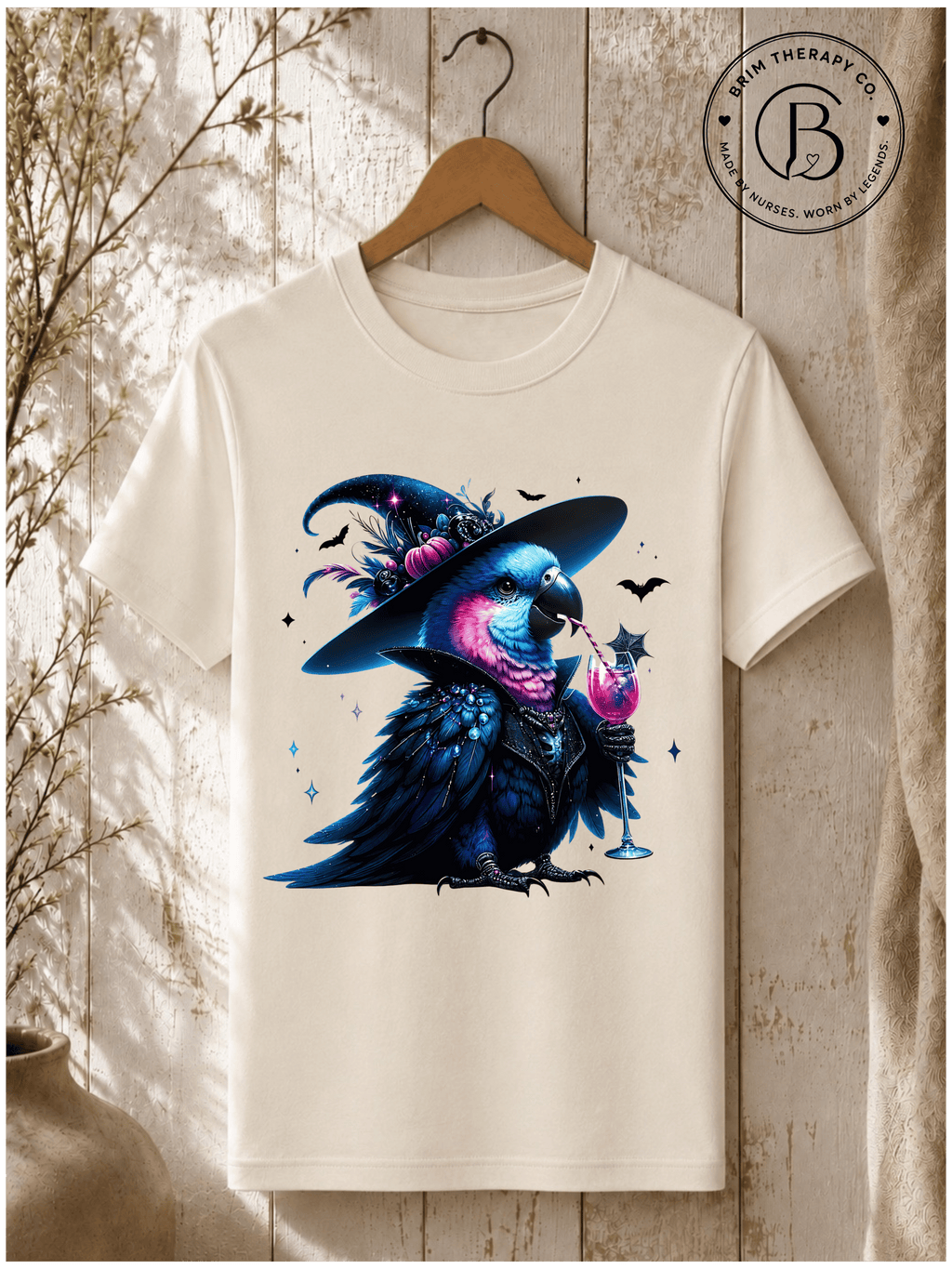 SEHL1034: Witch Better Have My Booze Halloween Parrot Tee