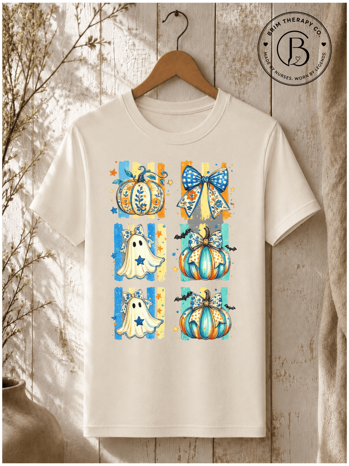 SEHL1070: Bows, Boos & Pumpkin Halloween Graphic Tee