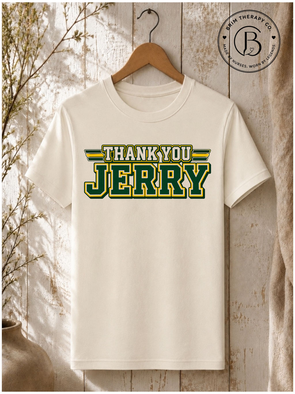 SPFB1242: Thank you, Jerry Packers Fan Graphic Tee