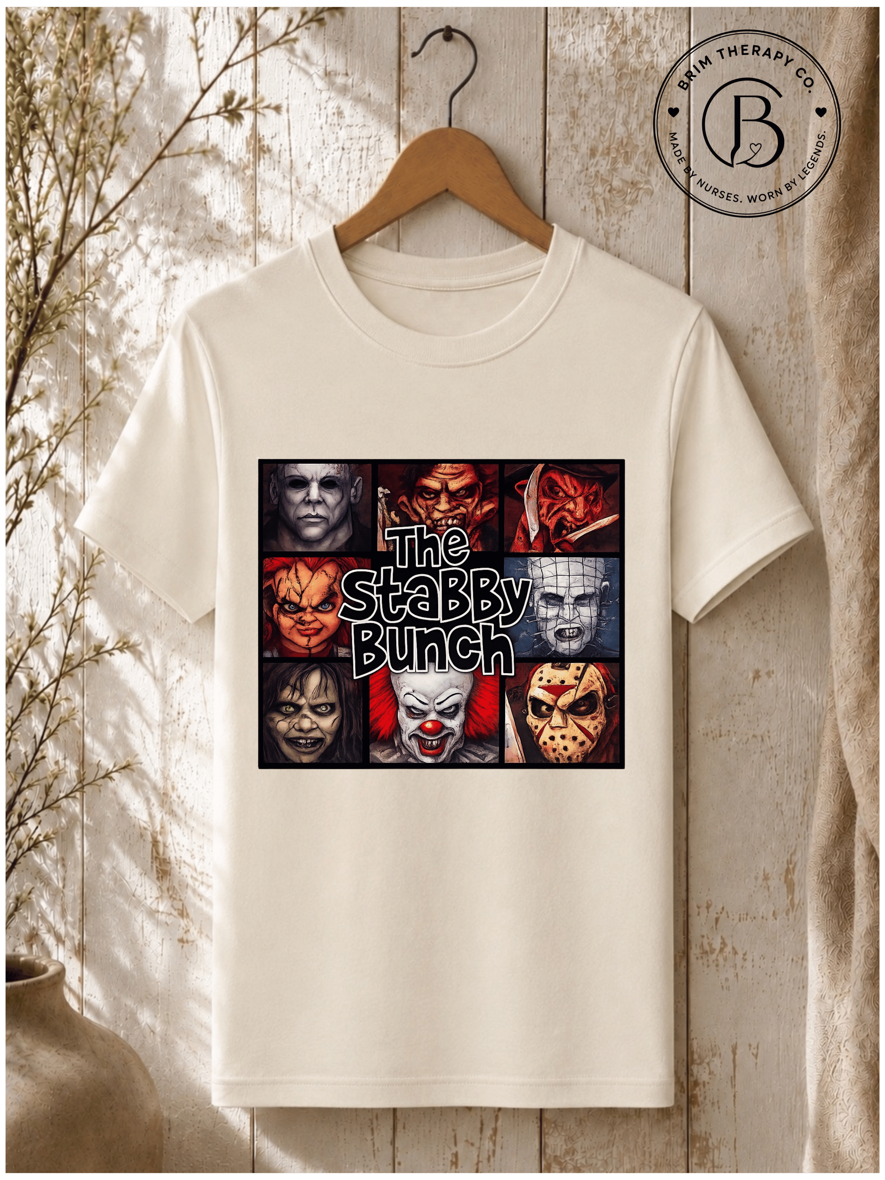 SEHL1029: The Stabby Bunch Horror Movie Halloween Tee