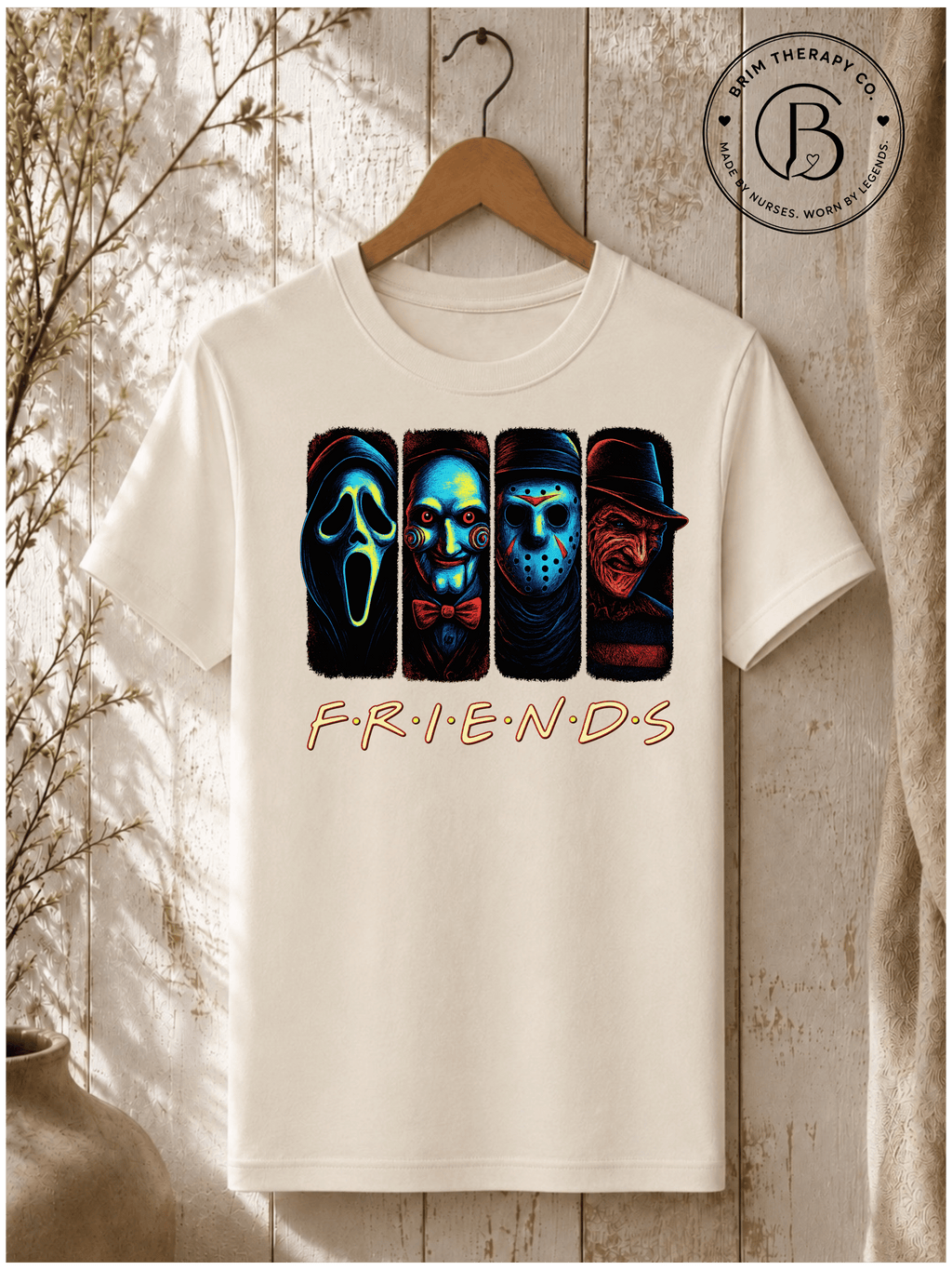 SEHL1038: The One Where They're All Killers Horror Friends Tee