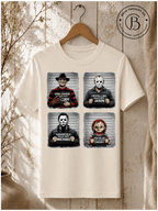 SEHL1019: Booked & Busted Horror Icons Tee