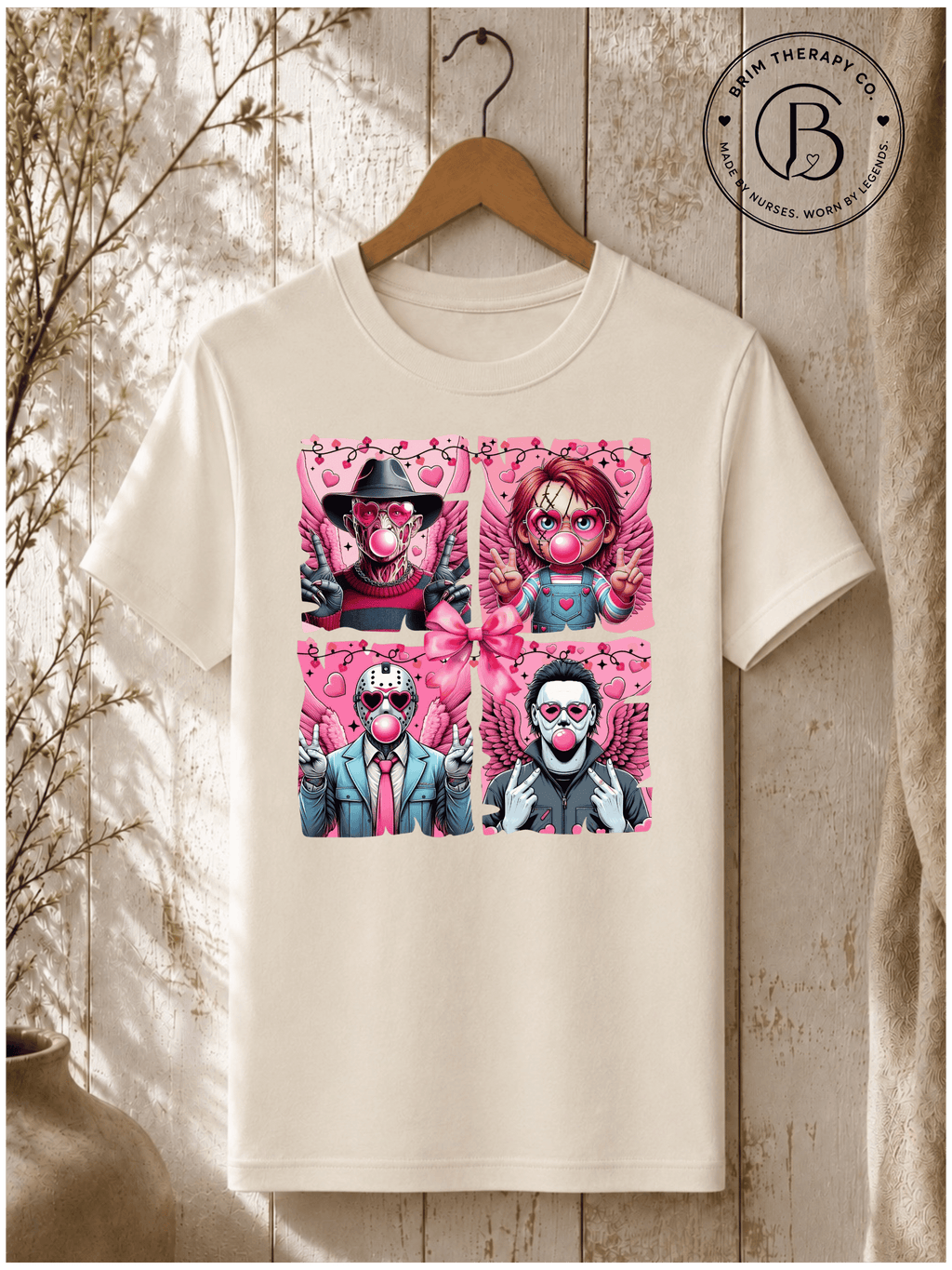 SEHL1045: Bubblegum Slashers Valentine Graphic Tee