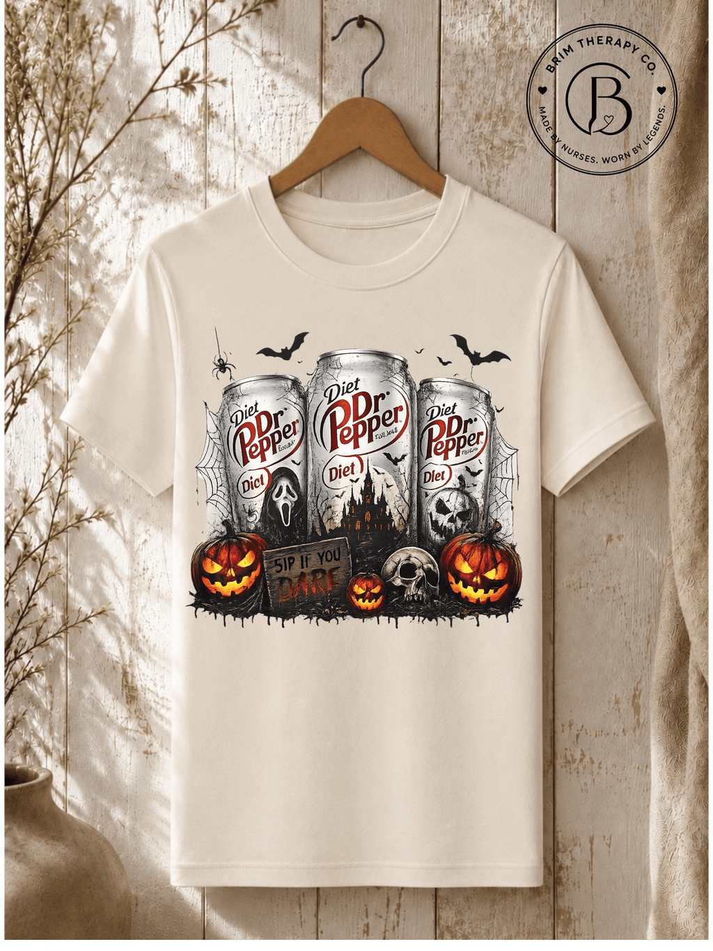 SEHL1032: Sip if you Dare Diet Dr Pepper Halloween Tee